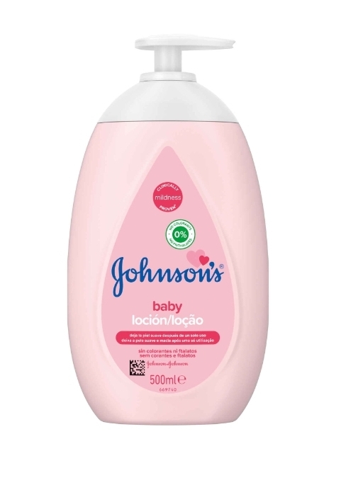 Loção Corporal para Bebê Johnson's Baby Pink 500 Ml