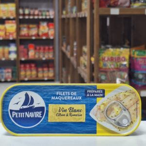 Netas de cavala de vinho branco de limão/alecrim, 175g - PETIT NAVIRE