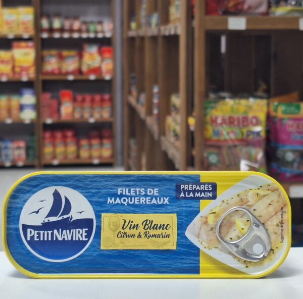 Netas de cavala de vinho branco de limão/alecrim, 175g - PETIT NAVIRE