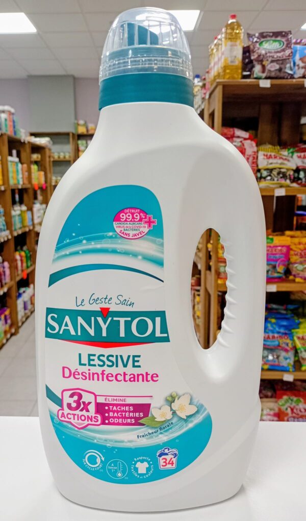 Lessive  Sanytol Desinfetante roupas 34 lavagens 1, 7 L