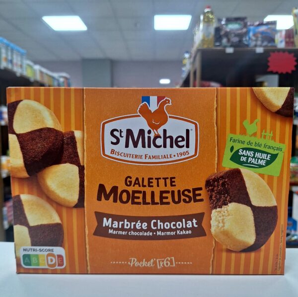 GALETTE MOELLEUSE ST Michel Marbrée chocolat 180g