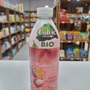 Água Orgânica Sabor Hibisco, Litchee e Paixão, 75cl - VOLVIC