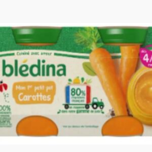 Pequenos Pratos de bebês de 4/6 meses de cenouras 2x130g - BLEDINA
