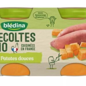 Potes de batata doce biológica a partir de 4/6 meses 2x130g - BLEDINA