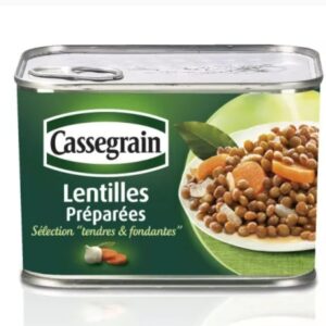 Lentilhas Preparadas Mole e Macia; 460g - CASSEGRAIN