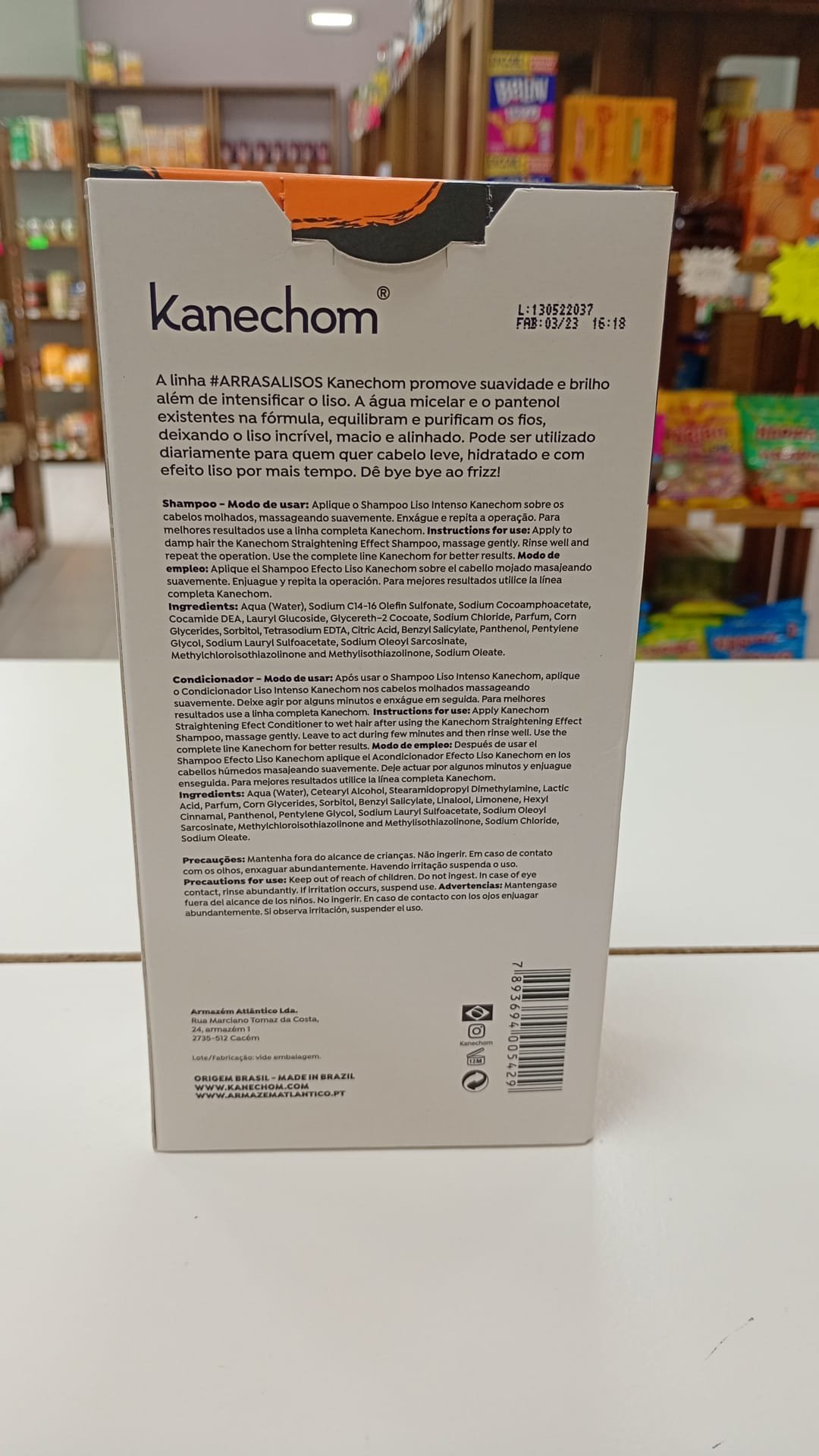 Kanechom Arrasa Liso kit. Shampoo e Condicionador. 300ml cada - Imagem 2